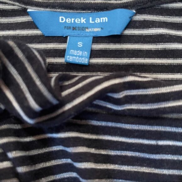 Derek Lam Striped Drape Jersey Dress SMALL - Picture 13 of 15